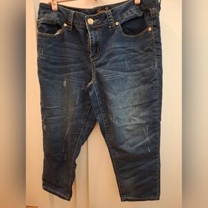 Dark Wash Cropped Jeans